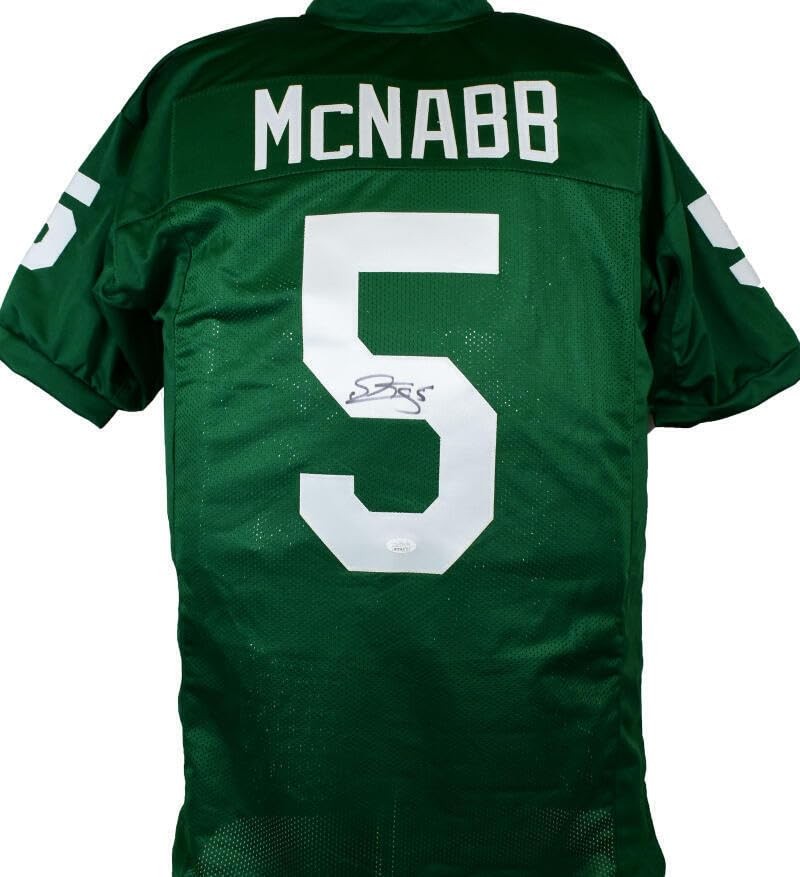 Donovan McNabb Autographed Light Green Custom Jersey