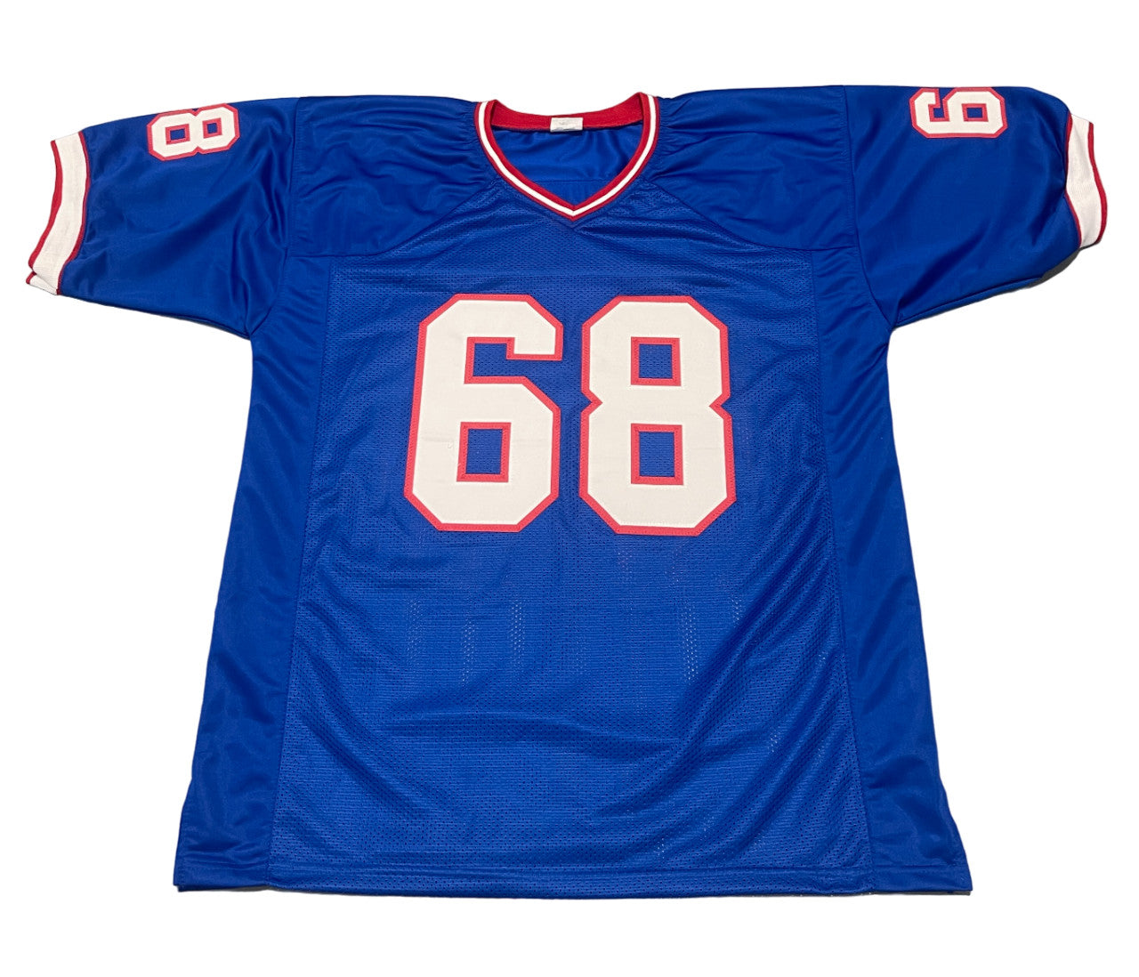 Joe DeLamielleure Signed Buffalo Bills Custom Jersey (HOF 03)