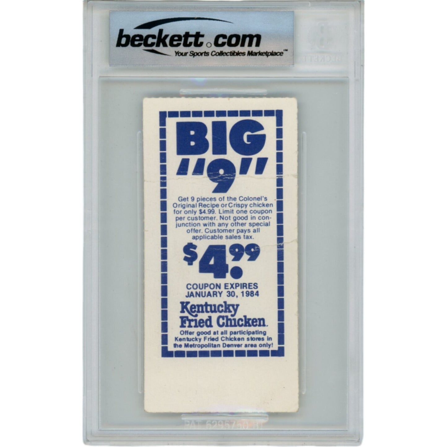 John Elway Signed Denver Broncos Inscribed Ticket Stub (1st Comeback Win)