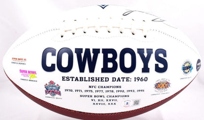 Jay Novacek Autographed Dallas Cowboys Logo Football
