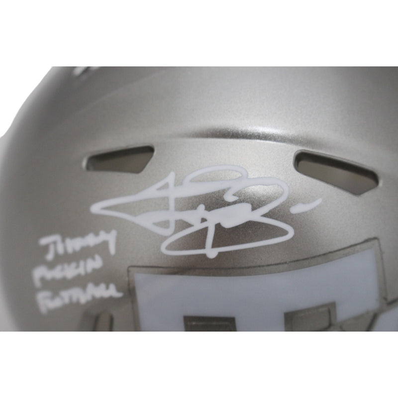 Johnny Manziel Signed Texas A&M Aggies Flash Mini Helmet (Inscription)