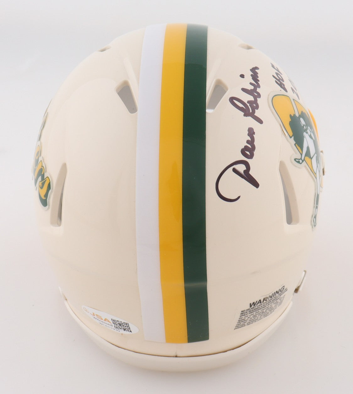 Dave Robinson Signed Green Bay Packers Retro Mini Helmet