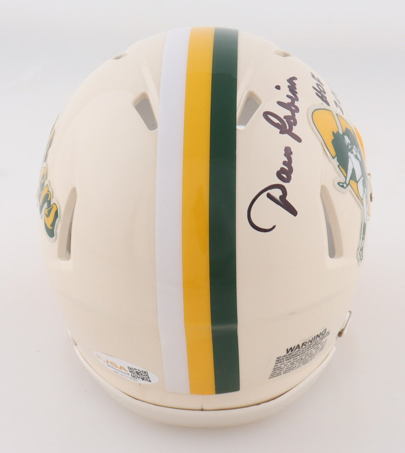 Dave Robinson Signed Green Bay Packers Retro Mini Helmet