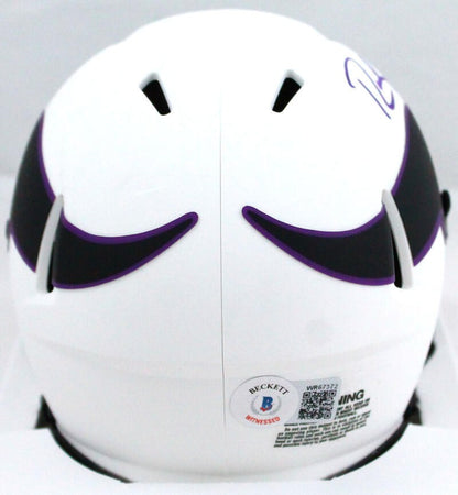 Randy Moss Signed Minnesota Vikings Lunar Speed Mini Helmet