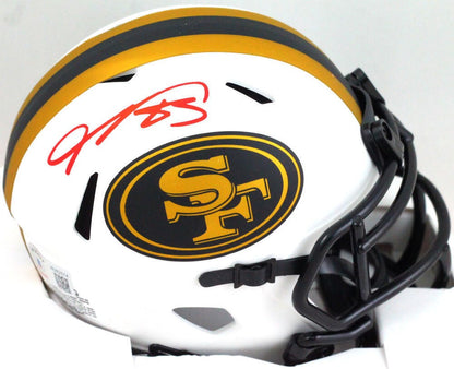 Vernon Davis Signed San Francisco 49ers Lunar Speed Mini Helmet