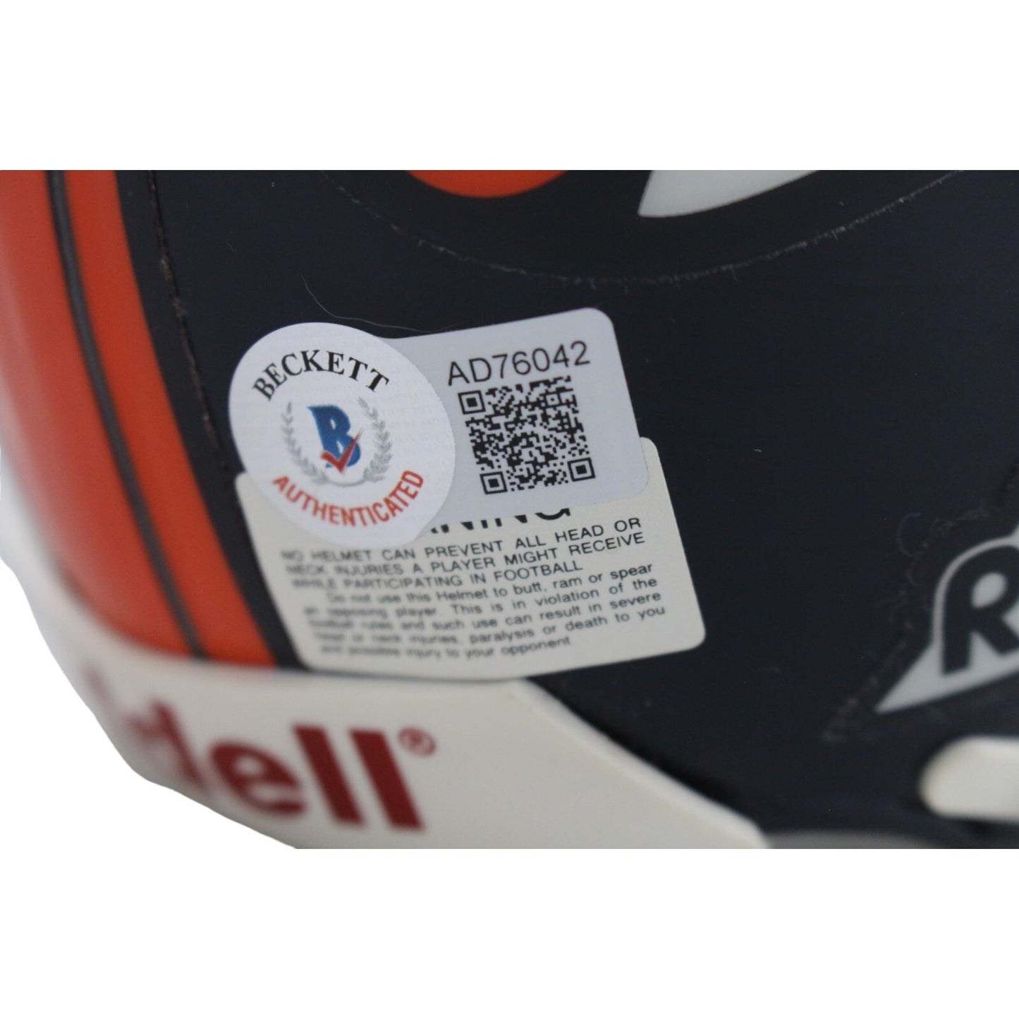 Mike Shanahan Signed Denver Broncos VSR4 Replica Mini Helmet