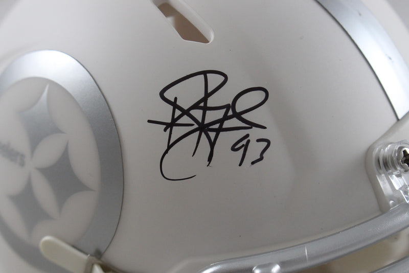 Troy Polamalu Pittsburgh Steelers Signed Ice Mini Helmet