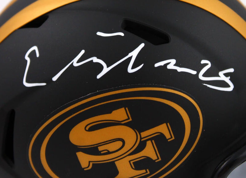 Elijah Mitchell Signed San Francisco 49ers Eclipse Speed Mini Helmet