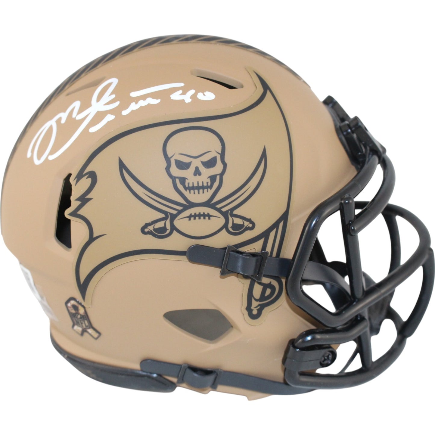 Mike Alstott Tampa Bay Buccaneers 2023 Salute to Service Mini Helmet