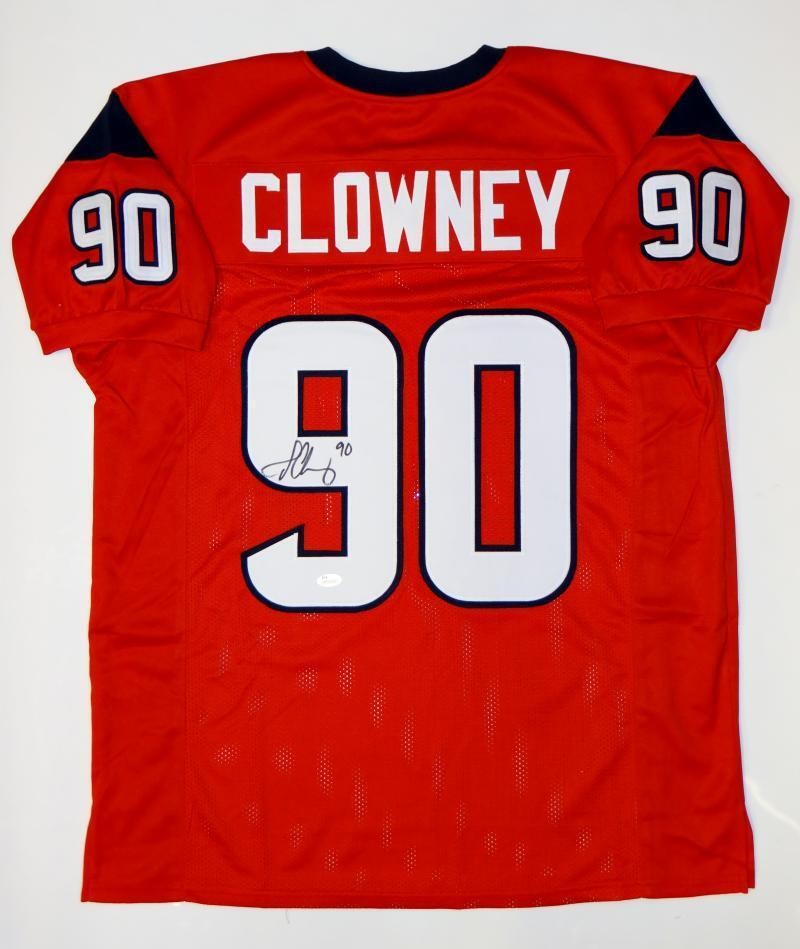 Jadeveon Clowney Autographed Red Custom Jersey