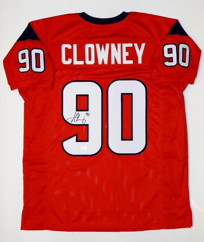 Jadeveon Clowney Autographed Red Custom Jersey