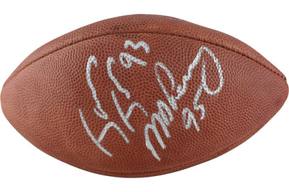 Shannon Sharpe, James Jones & Michael Dean Perry Signed Broncos Mini Football