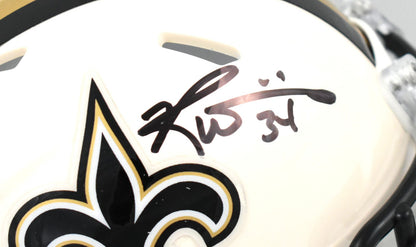 Ricky Williams Autographed New Orleans Saints Retro Mini Helmet