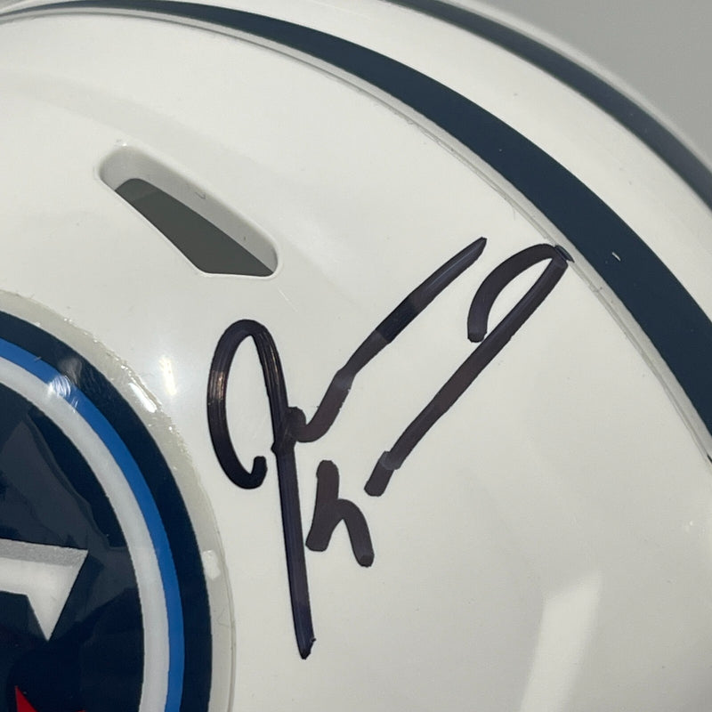 Jevon Kearse Signed Tennessee Titans Throwback Mini Helmet (Beckett COA)
