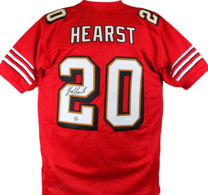 Garrison Hearst Autographed Red Custom Jersey
