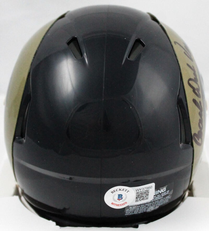 Dick Vermeil Signed St. Louis Rams Speed Mini Helmet HOF Inscribed