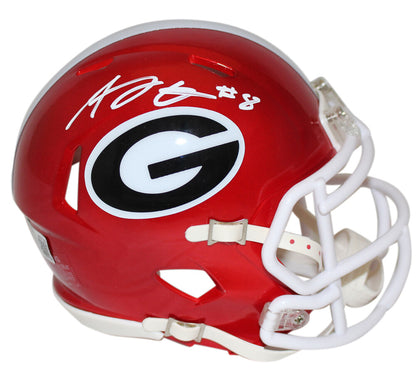 AJ Green Georgia Bulldogs Autographed Flash Mini Helmet Beckett