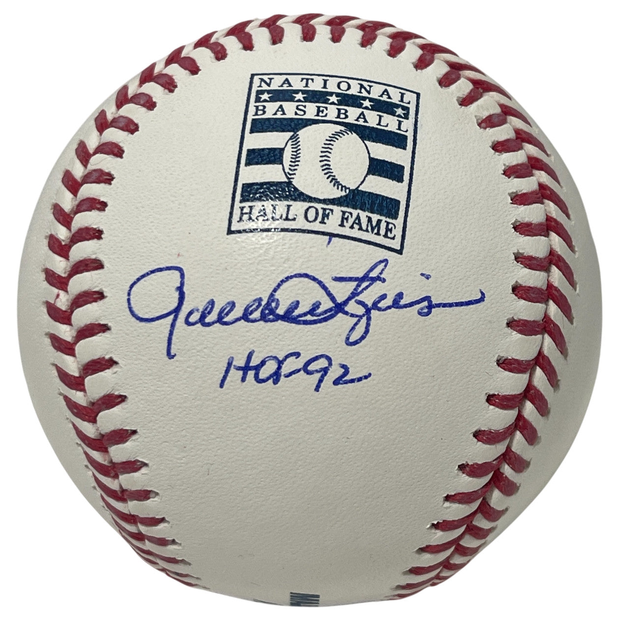 Rollie Fingers Signed Hall of Fame Logo Baseball with "HOF 92" Inscription