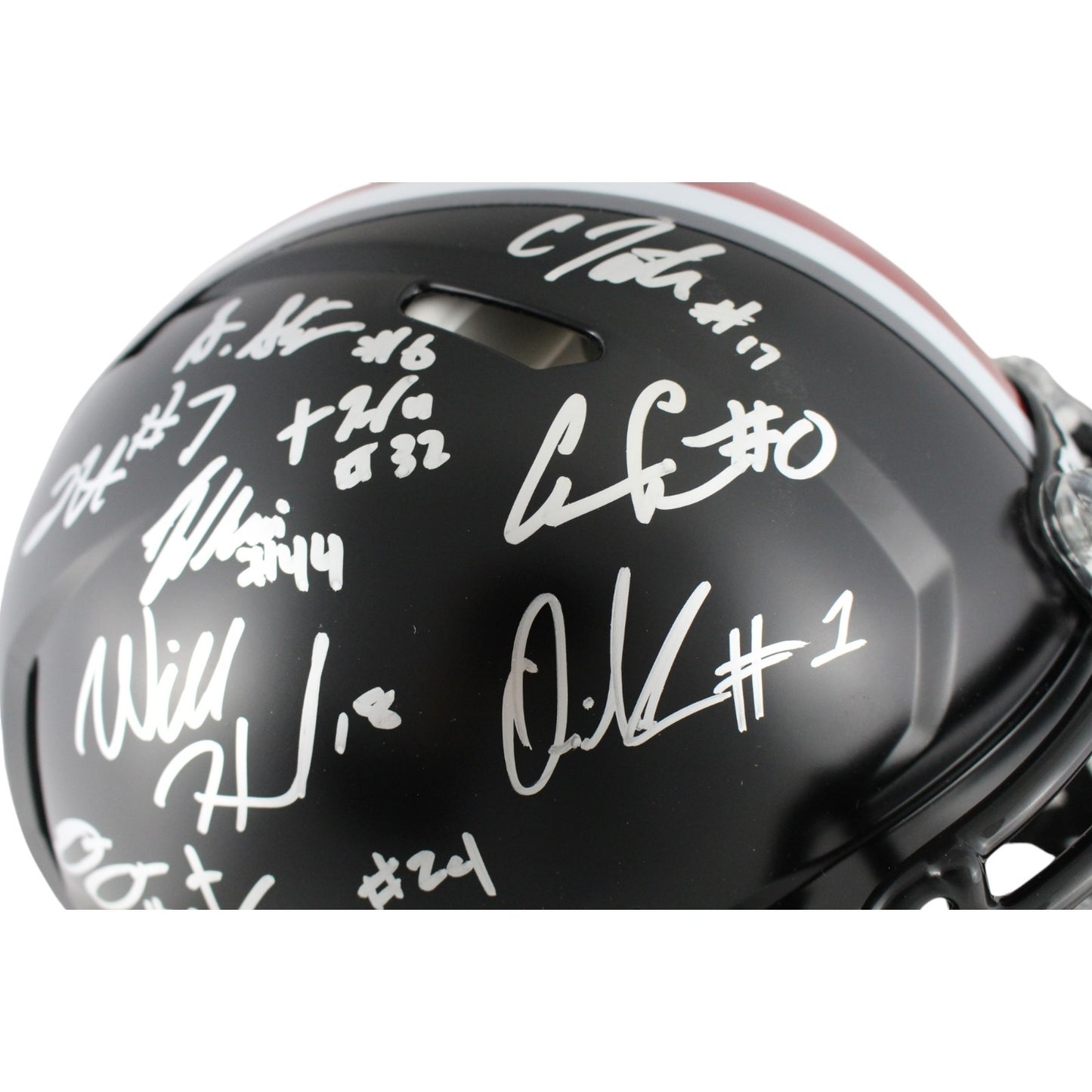 Ohio State Buckeyes Team Signed Authentic Full Size Helmet (19 Signatures)