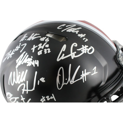 Ohio State Buckeyes Team Signed Authentic Full Size Helmet (19 Signatures)