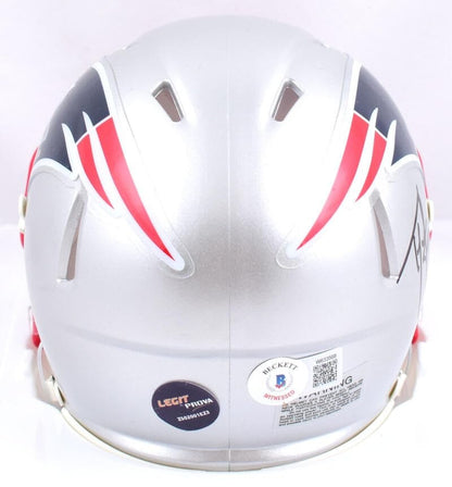 Ty Law Signed New England Patriots Black Speed Mini Helmet