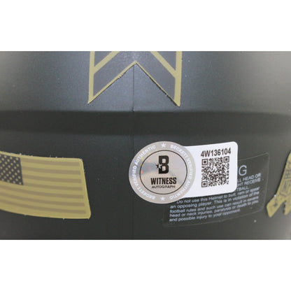 Mike Alstott Tampa Bay Buccaneers 2025 Salute to Service Mini Helmet BAS