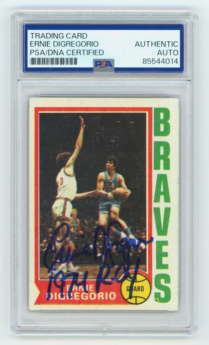Ernie DiGregorio Signed 1974-75 Topps #135 Rookie Card (PSA Authentic)