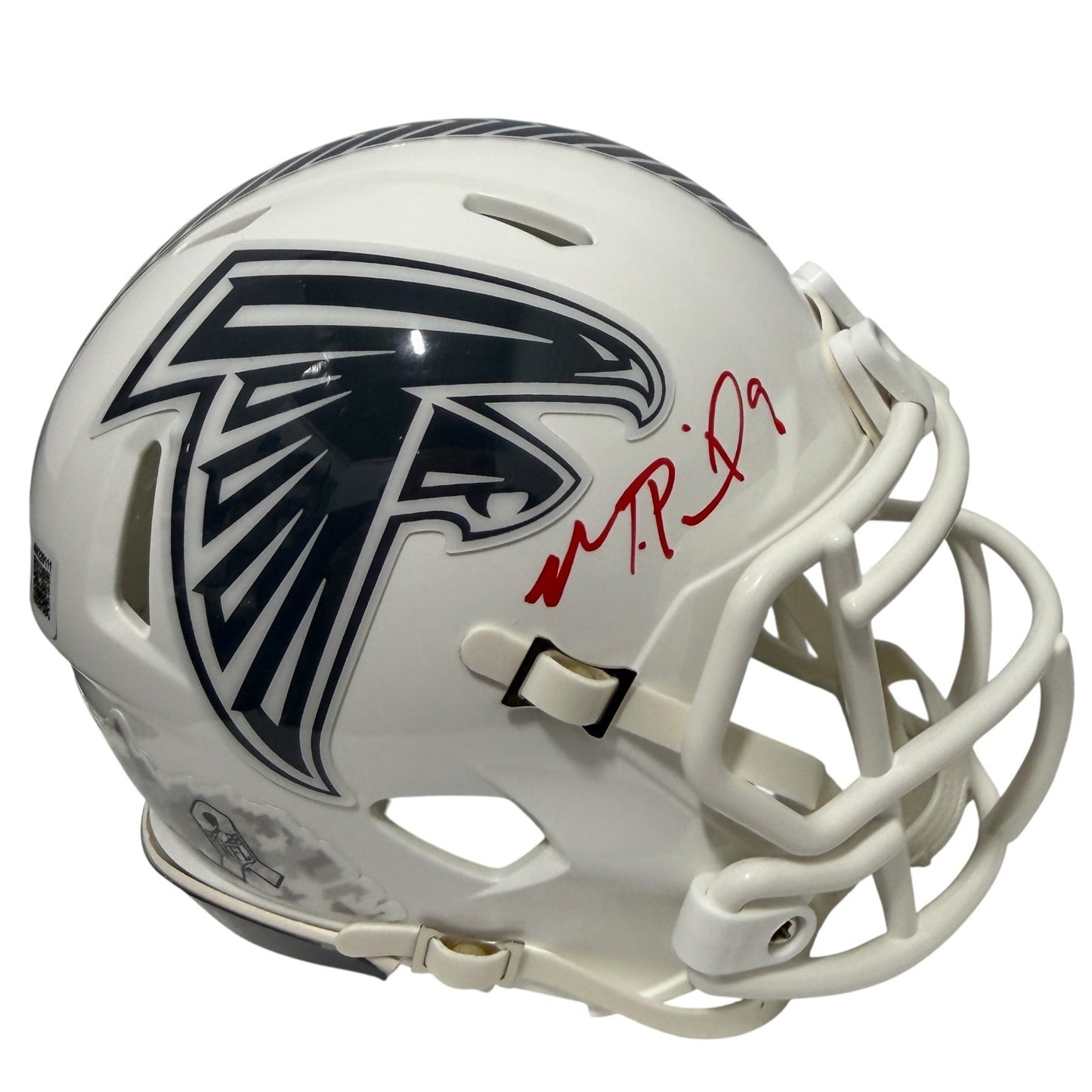 Michael Penix Jr. Signed Atlanta Falcons Salute 2024 Mini Helmet BAS