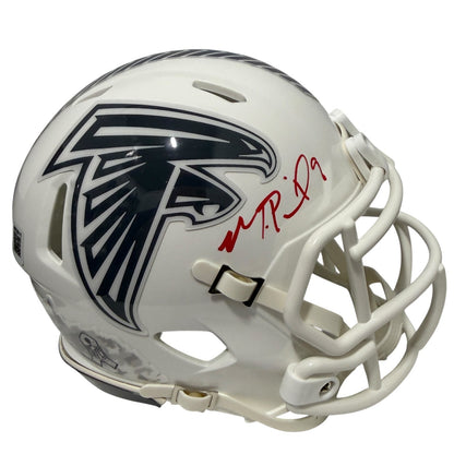 Michael Penix Jr. Signed Atlanta Falcons Salute 2024 Mini Helmet BAS