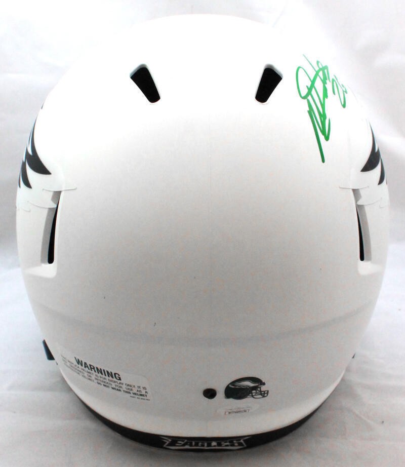 Miles Sanders Signed Philadelphia Eagles Full Size Lunar Speed Helmet
