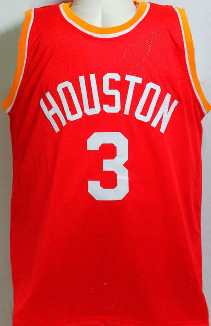Steve Francis Autographed Red and Yellow Pro Style Jersey
