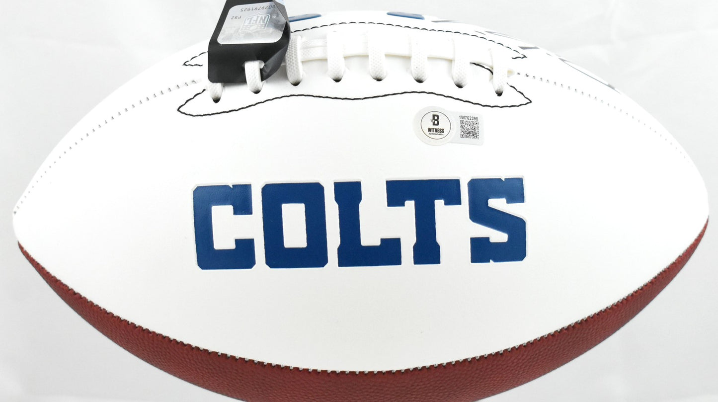 DJ Giddens Autographed Indianapolis Colts Logo Football