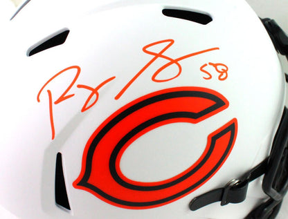 Roquan Smith Signed Chicago Bears Lunar Speed Full Size Helmet
