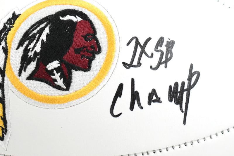 Dexter Manley Signed Washington Redskins Logo Football - 2x SB Champ