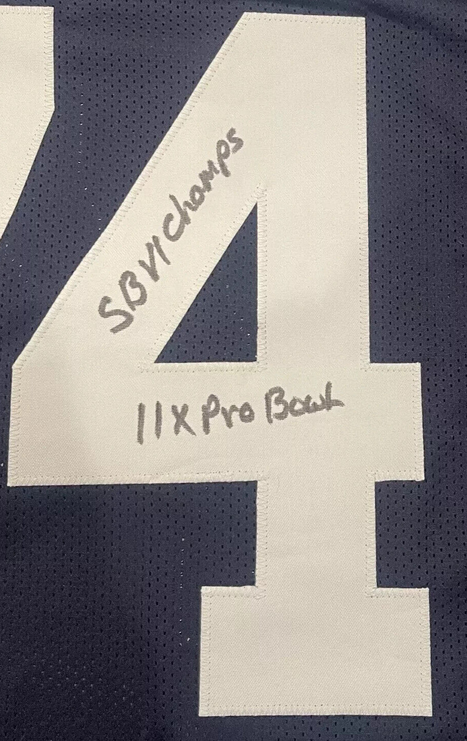 Bob Lilly Signed Dallas Cowboys Custom Jersey with 4 Inscriptions