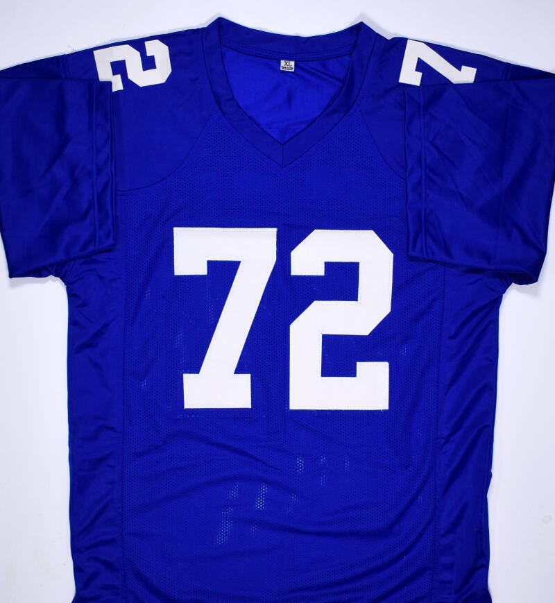 Osi Umenyiora Signed New York Giants Custom Blue Jersey