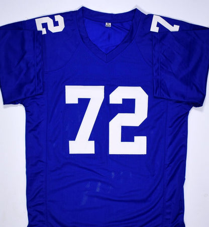 Osi Umenyiora Signed New York Giants Custom Blue Jersey