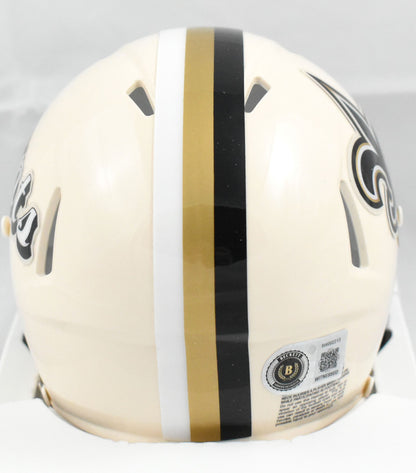 Drew Brees Signed New Orleans Saints Retro Speed Mini Helmet