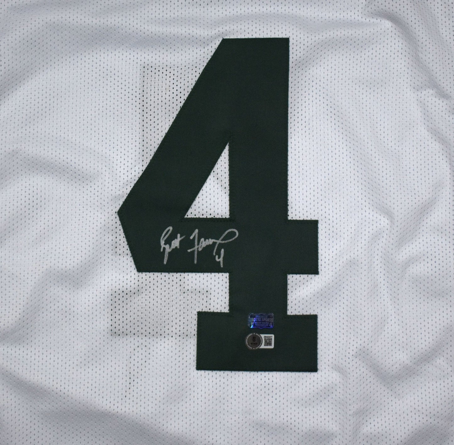 Brett Favre Autographed White Custom Football Jersey