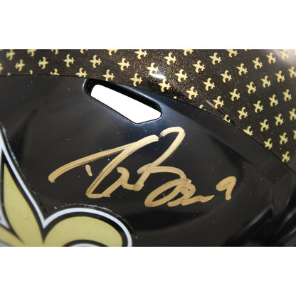 Drew Brees Signed New Orleans Saints 2022 Alternate Mini Helmet