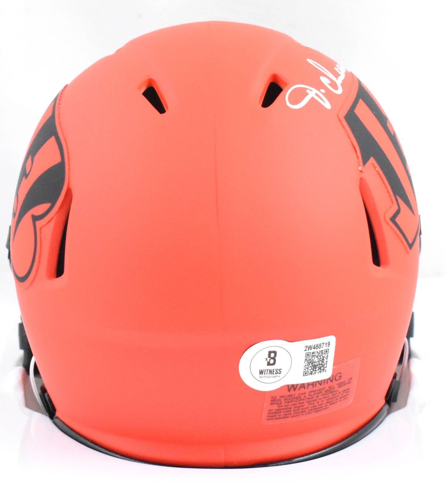 Ja'Marr Chase Signed Cincinnati Bengals Rave Speed Mini Helmet