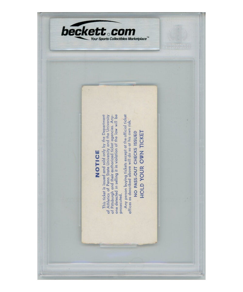 Tony Dorsett Signed Pittsburgh Panthers Ticket Stub (Heisman Inscription)