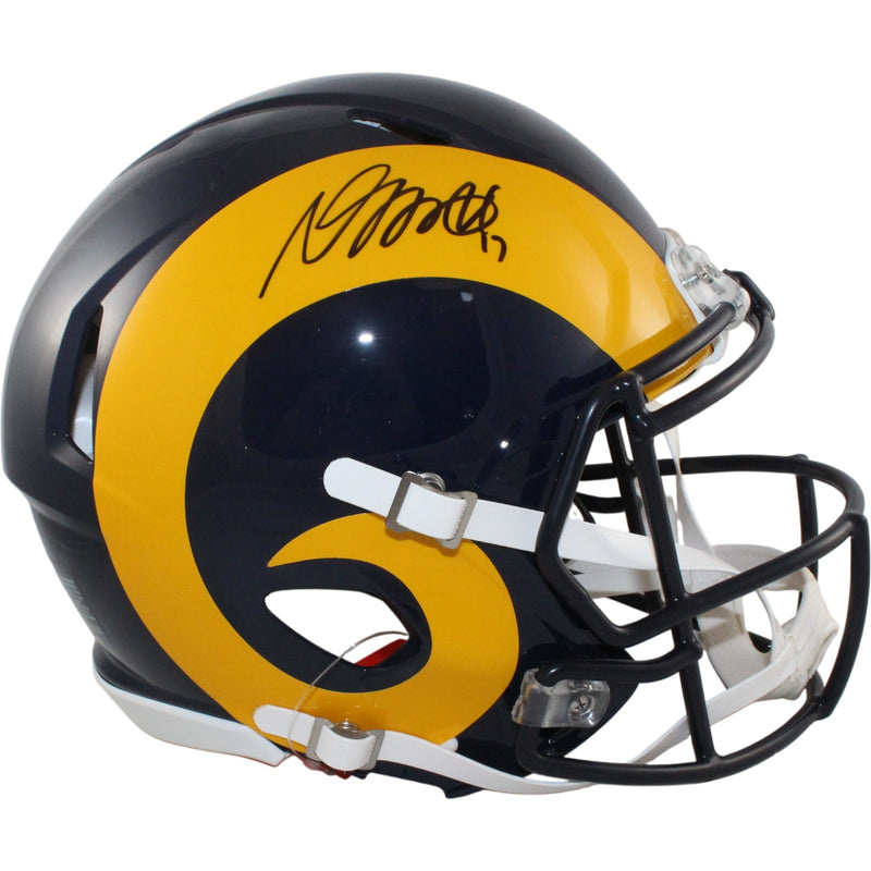 Davante Adams Autographed St. Louis Rams Full Size Authentic Throwback Helmet