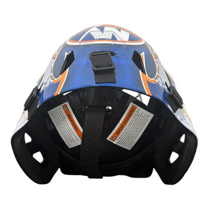 Billy Smith Signed New York Islanders Full Size Goalie Mask (2 Inscriptions)