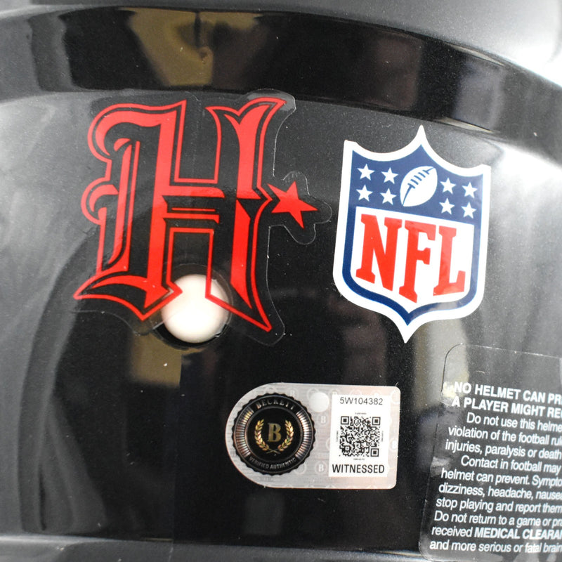 Kayshon Boutte Autographed Houston Texans Full Size Speed Authentic Helmet