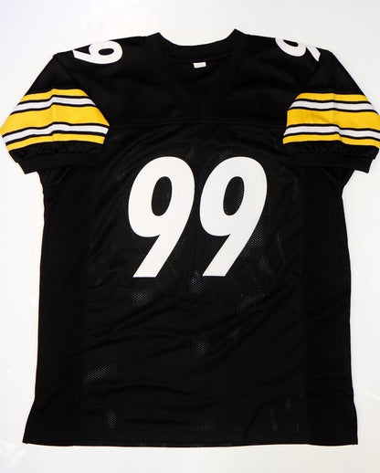 Brett Keisel Signed Pittsburgh Steelers Custom Black Jersey