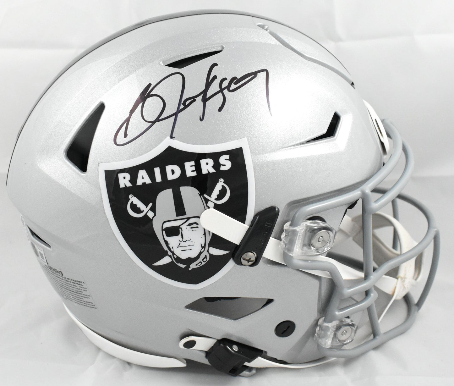 Bo Jackson Signed Las Vegas Raiders Riddell SpeedFlex Authentic Helmet