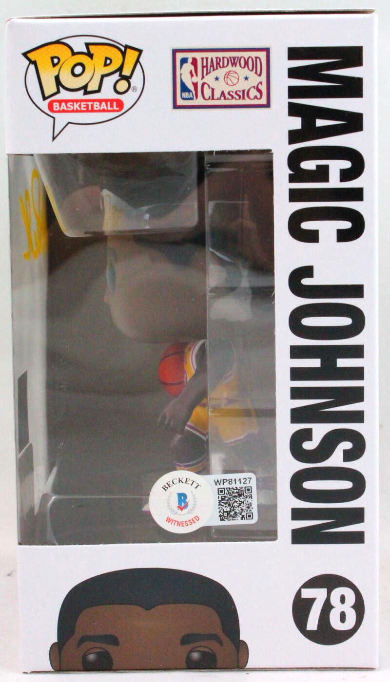 Magic Johnson Autographed Los Angeles Lakers Funko Pop Figurine #78