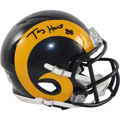 Torry Holt Signed Los Angeles Rams Throwback Mini Helmet