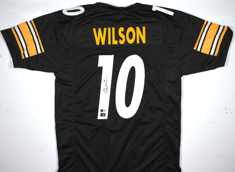 Roman Wilson Autographed Custom Black Football Jersey